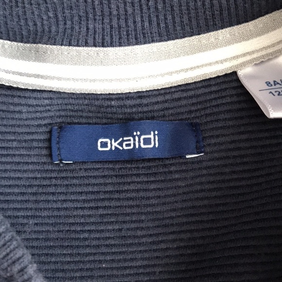 4 for $25. Boys navy blue zip up sweater jacket - Picture 6 of 7